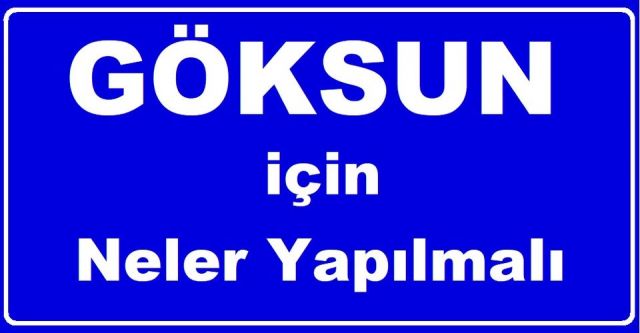 Göksun için neler yapılmalı diye sorduk. Gelen cevaplar burada